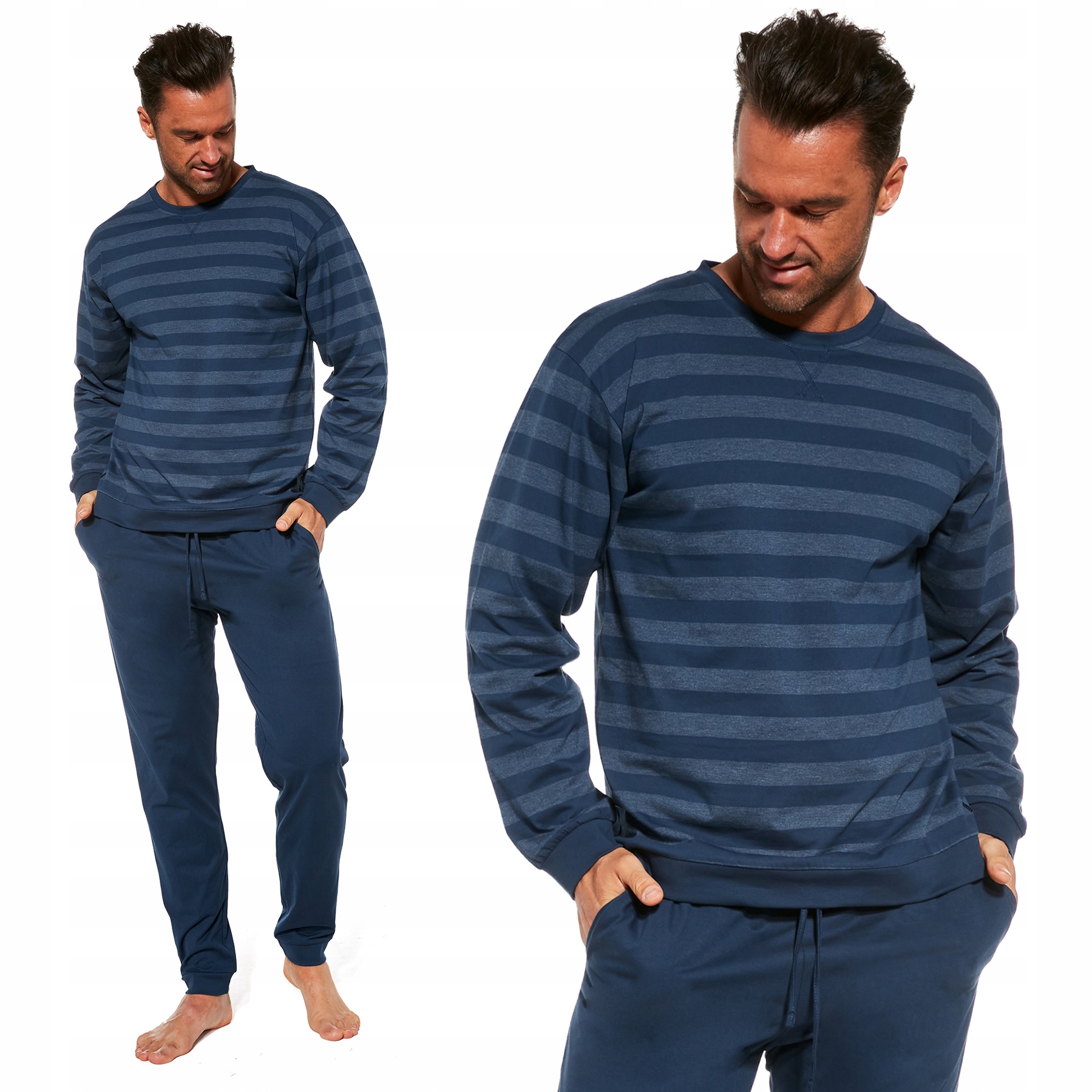Cornette Loose pánské pruhované pyžamo 117/235 XXL