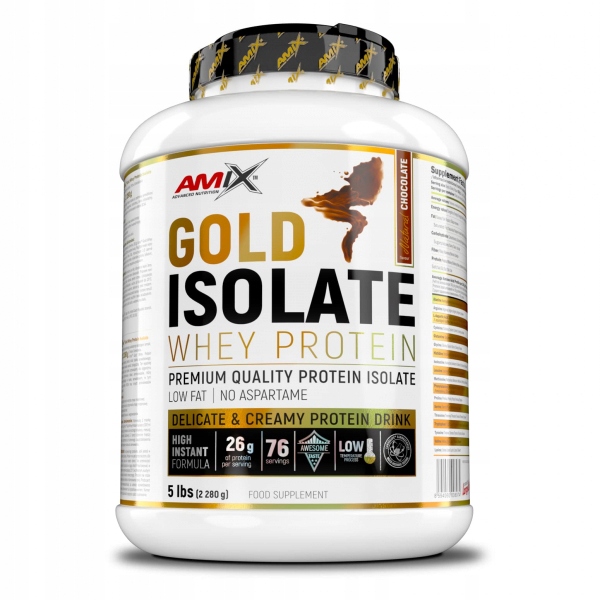 Gold Whey Protein Isolate 2280g natural chocolate