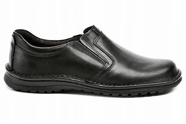 

Mokasyny męskie Polskie Szerokie buty skórzane 42