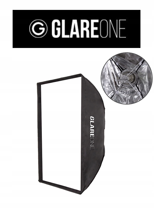 Софтбокс GlareOne Quick Mount Easy Fold 60x90 см Вага продукту з упаковкою 2 кг