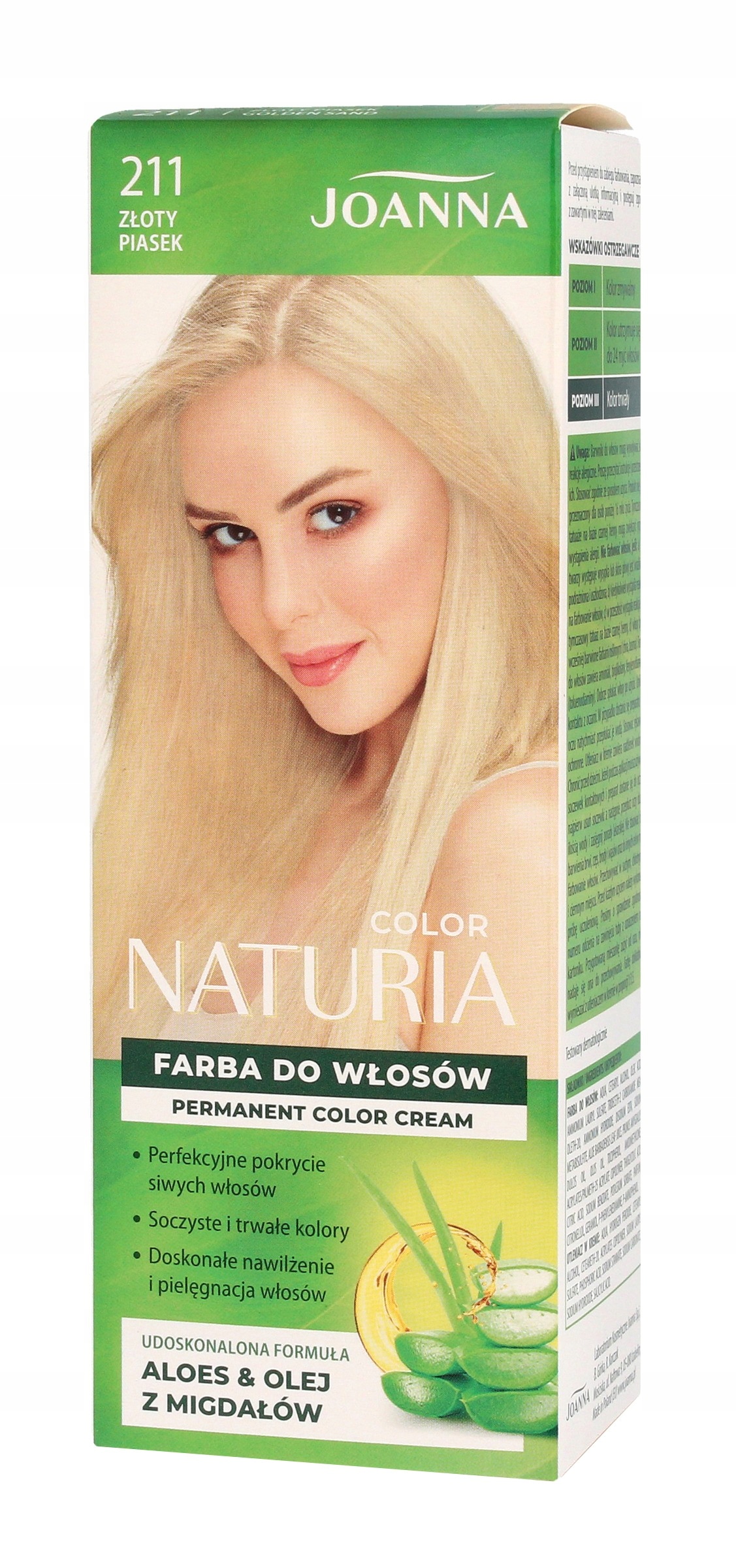 

Joanna Naturia Farba do włosów 211 -Złoty Piasek