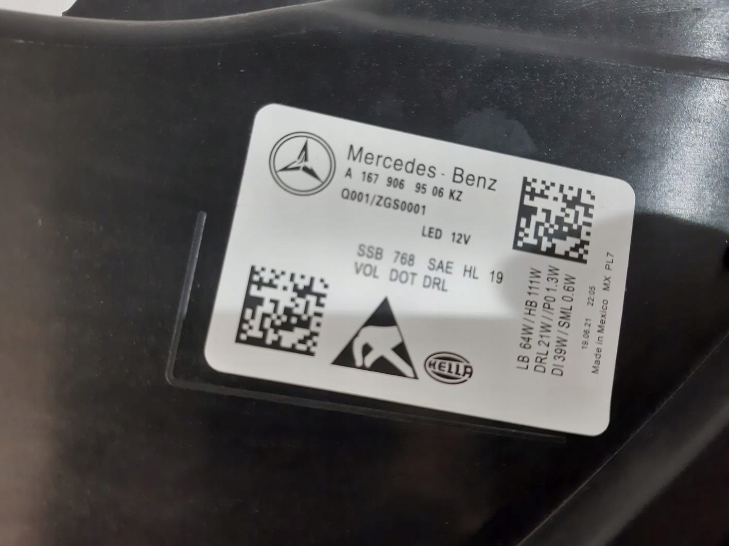 Mercedes GLS W167 Lampa MULTIBEAM LED R - 13384 Rodzaj świateł mijania LED