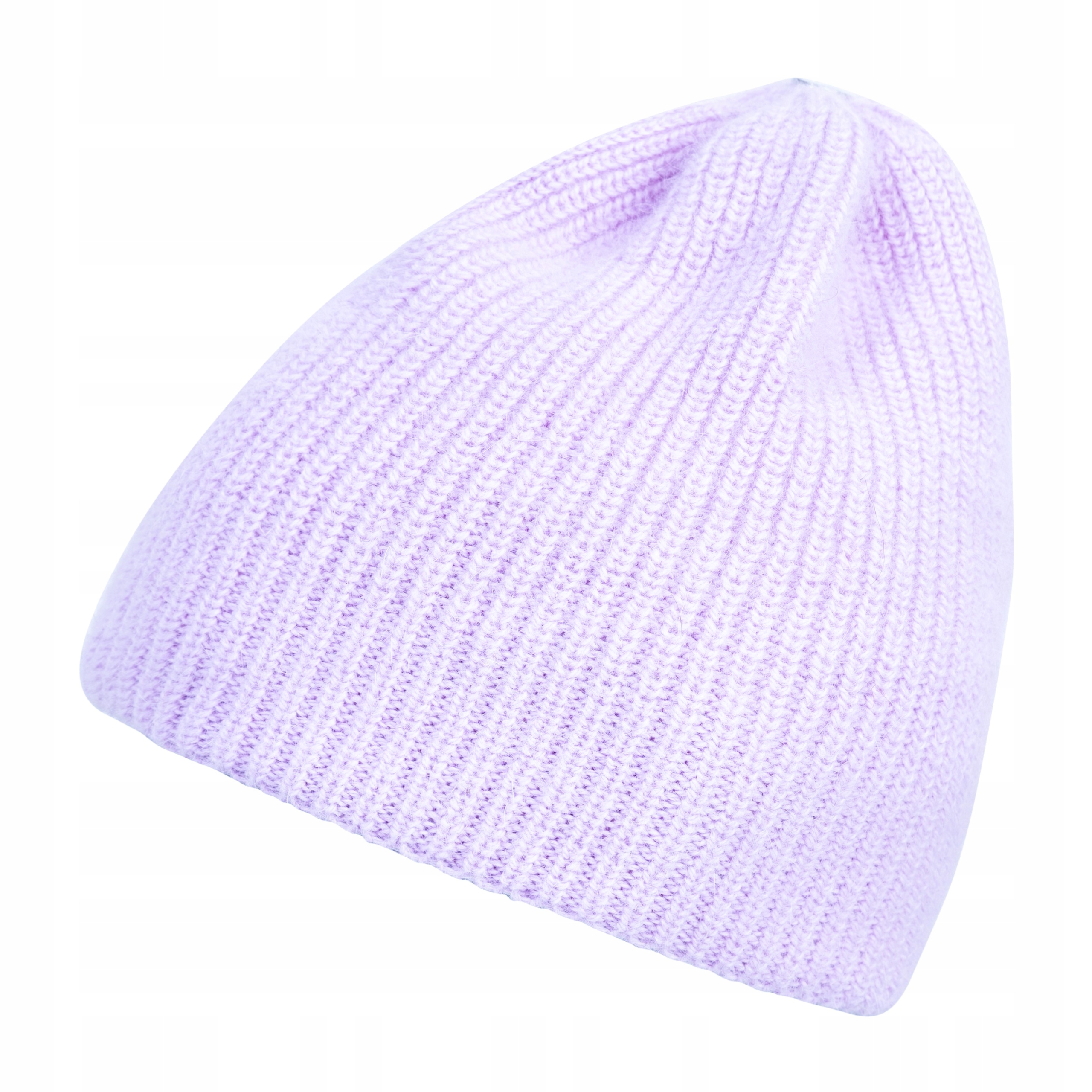 Lehká dámská vlněná angorská čepice Loman fialová