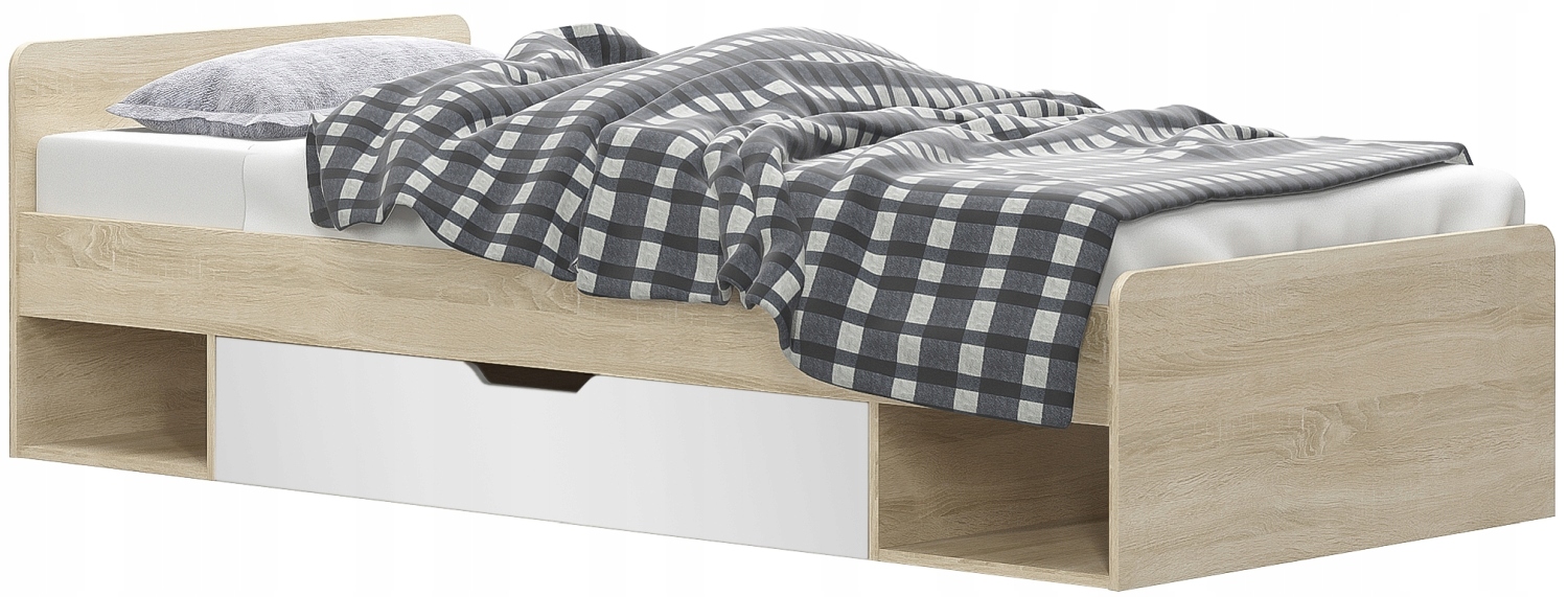 ŁÓŻKO DZIECIĘCE 90 młodzieżowe ze stelażem