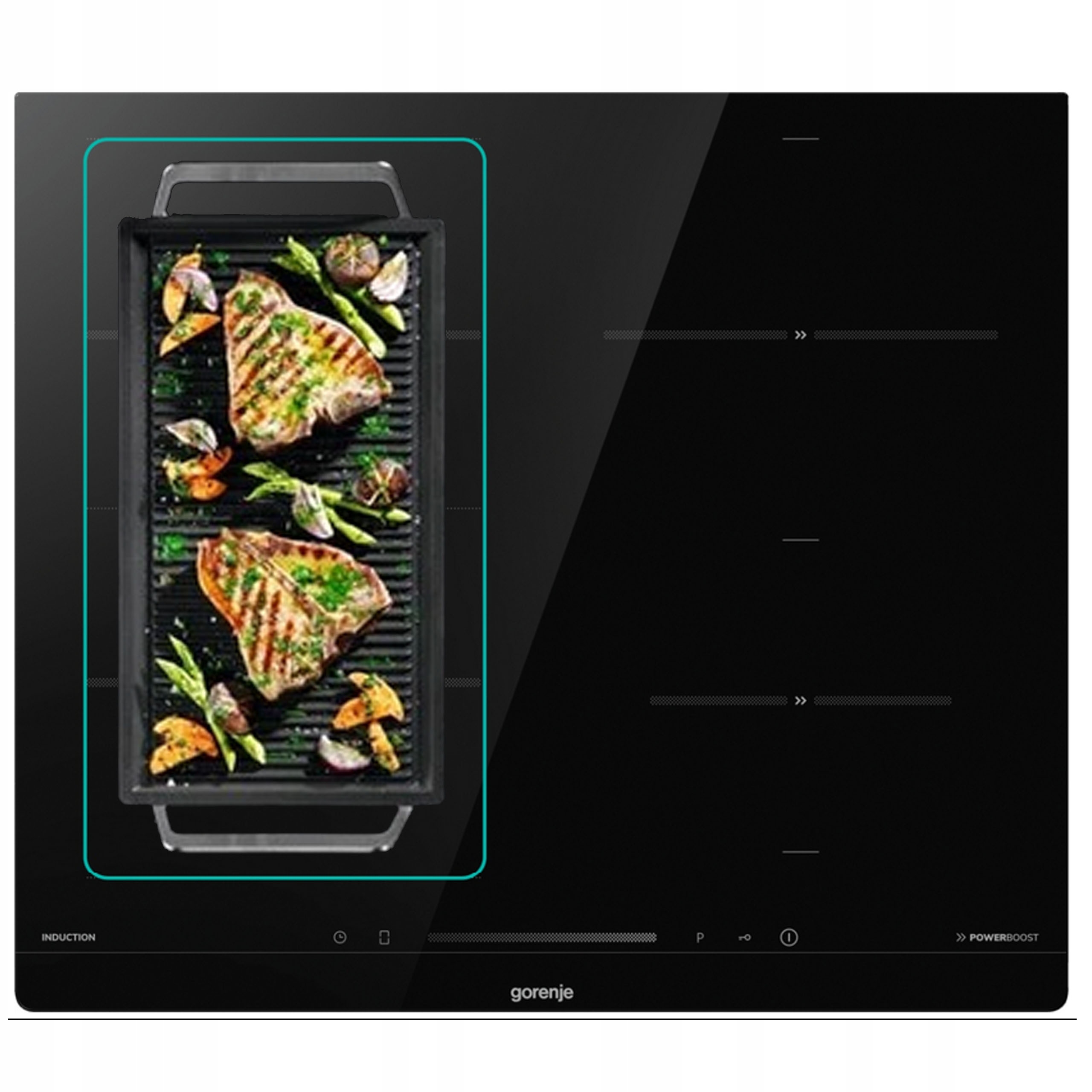 Płyta indukcyjna Gorenje ISC645BSC Booster Łączone strefy FlexZone Timer