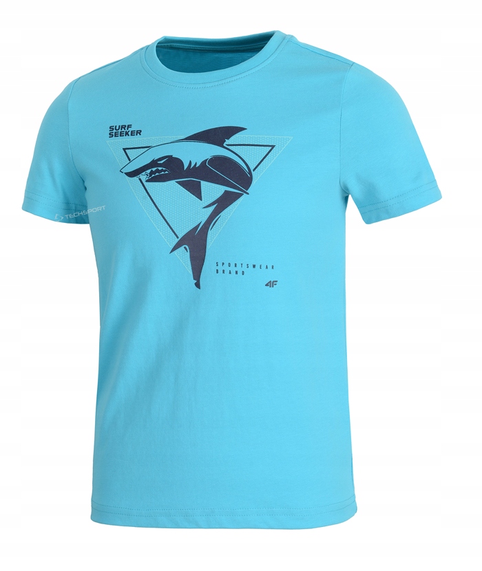 

4F Chłopięca Koszulka T-shirt Bawełna / 158