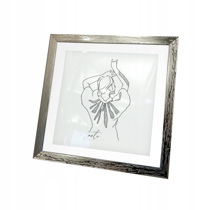 

Ramka Na Zdjęcia 15x15 Passe-partout Ciemne Srebro