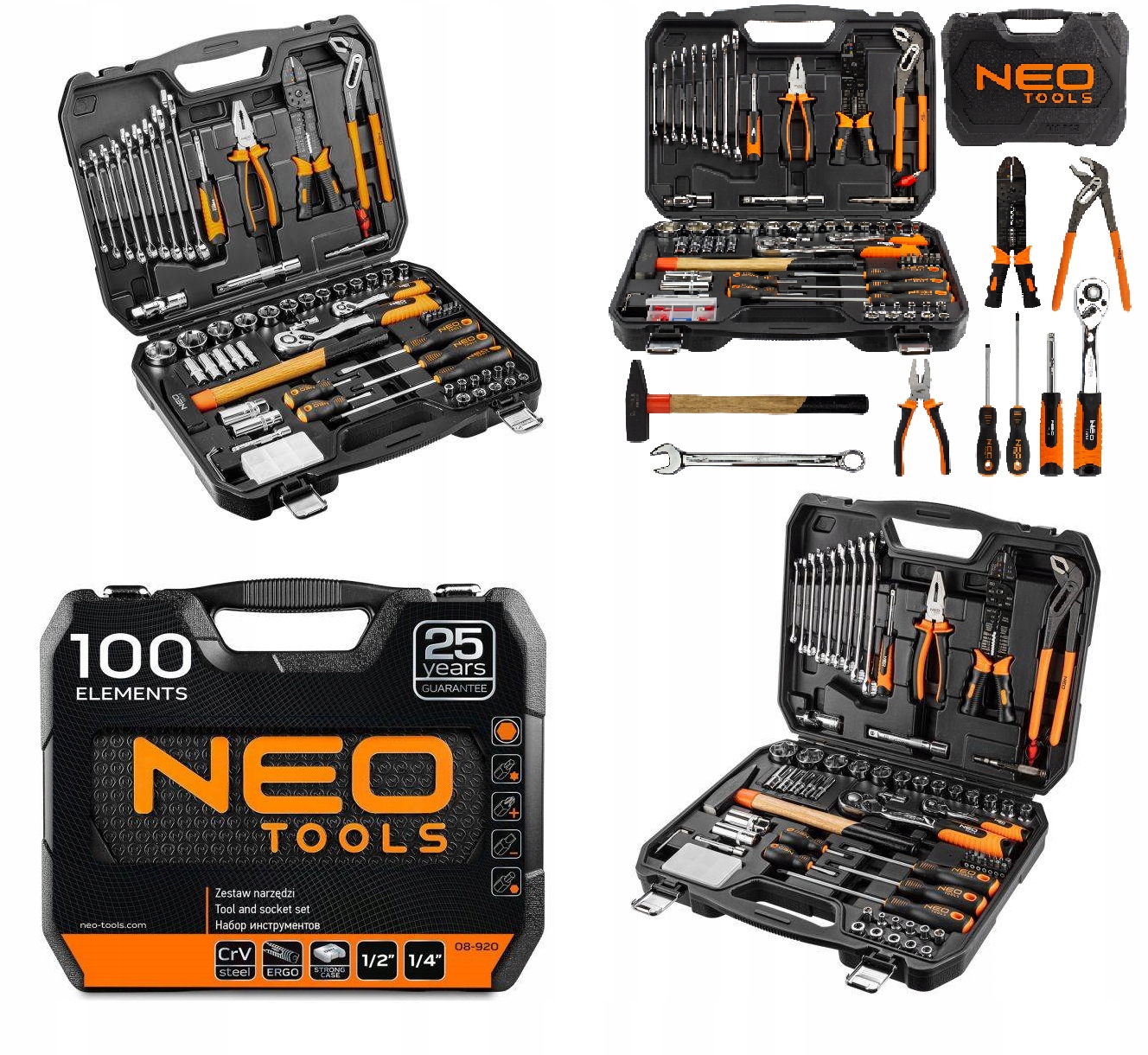 НАБОР ИНСТРУМЕНТОВ NEO 100ШТ.