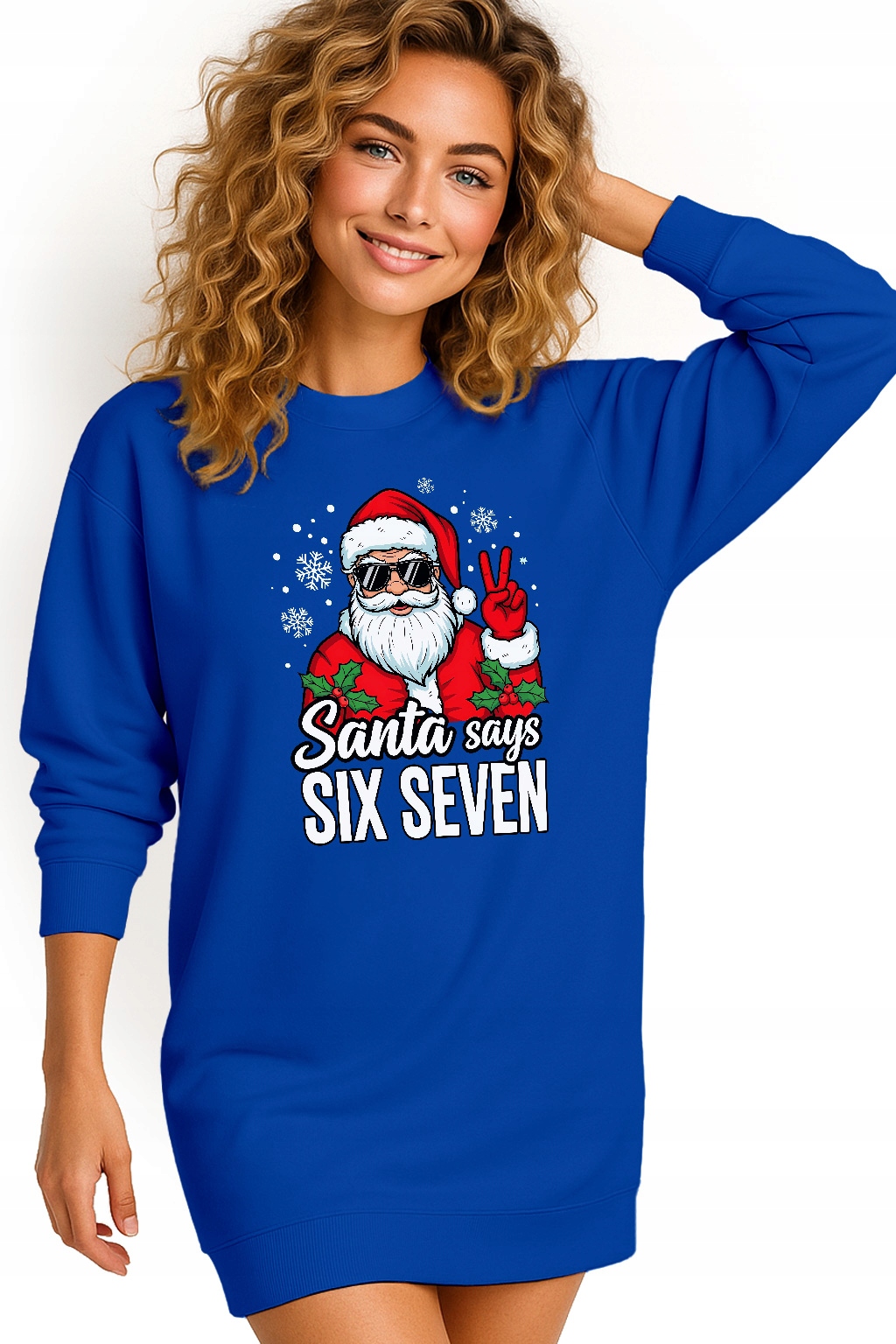 Mikina Vánoční Oversize Šaty Six Seven 67 Dárek K Vánocům L