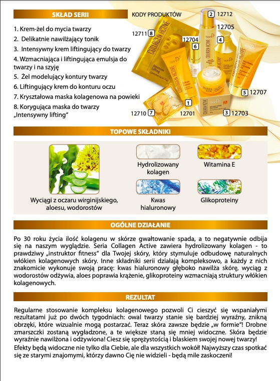 Maska do twarzy „Intensywny lifting” TianDe Postać kremowa