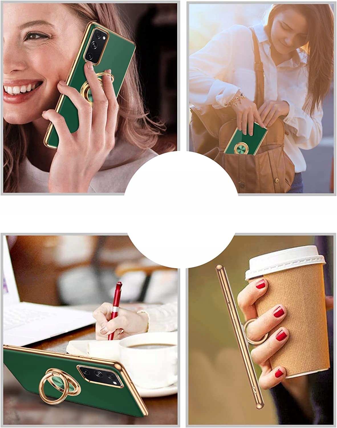 ETUI PLATING RING CASE POKROWIEC do SAMSUNG GALAXY S20 FE +SZKŁO HARTOWANE Kolekcja 3NK ETUI I SZKŁO OBUDOWA