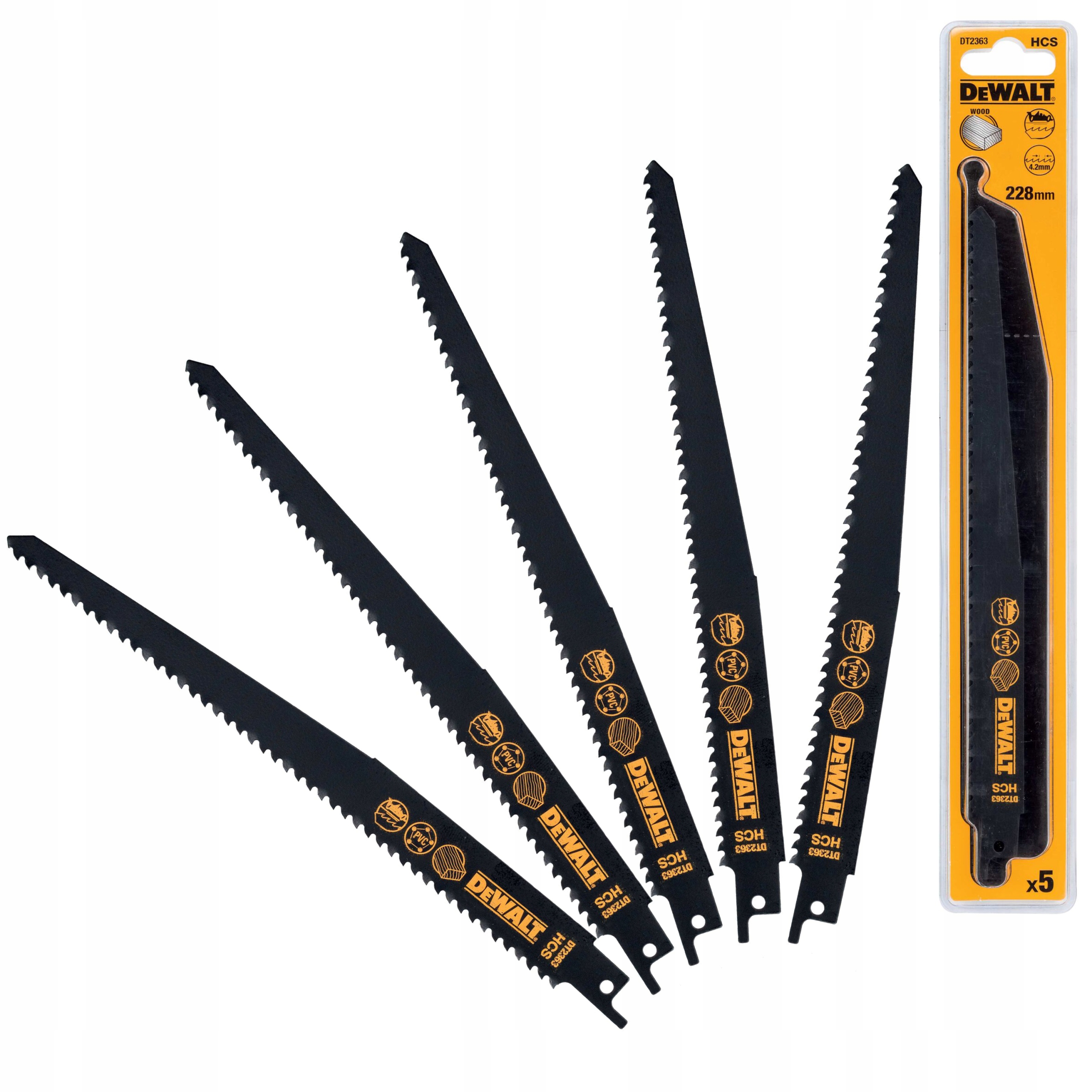 

Dewalt DT2363 Brzeszczot Drewno Szablasta 228MM
