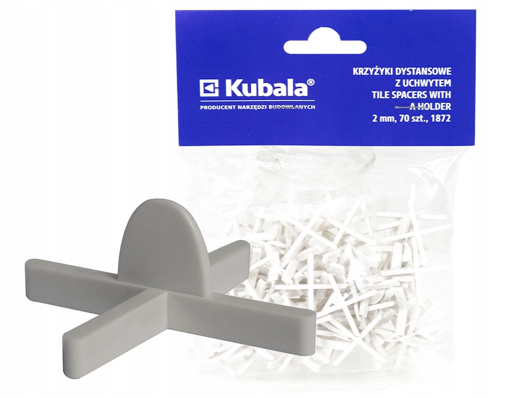 

Kubala Krzyżyki Dystansowe Z Uchwytem 2MM 70SZT