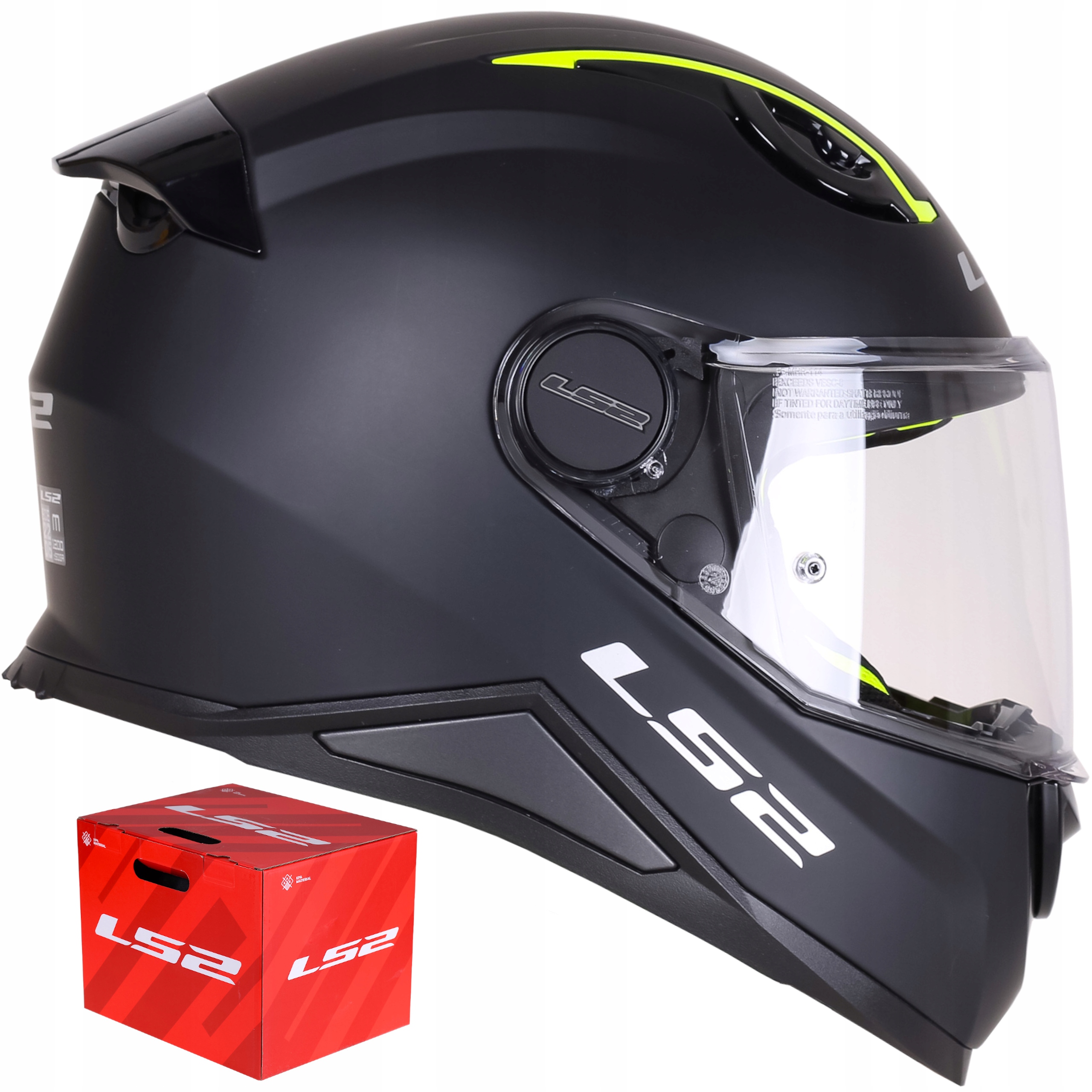 Dziecięcy Kask Motocyklowy LS2 FF812 Kid czarny mat integralny Ece 22.06