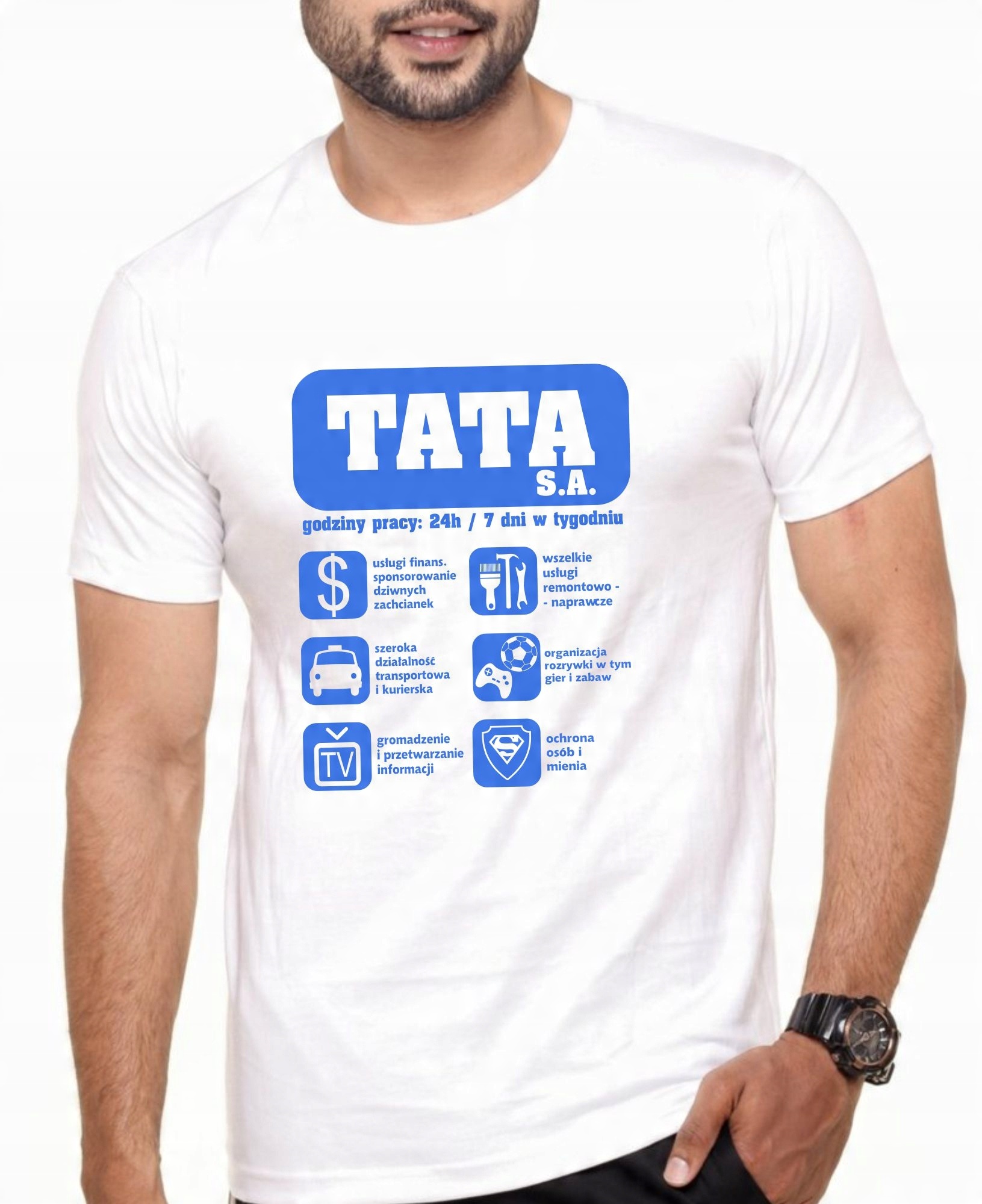 

Koszulka T-shirt Prezent Dzień Ojca Taty Tata S.a.