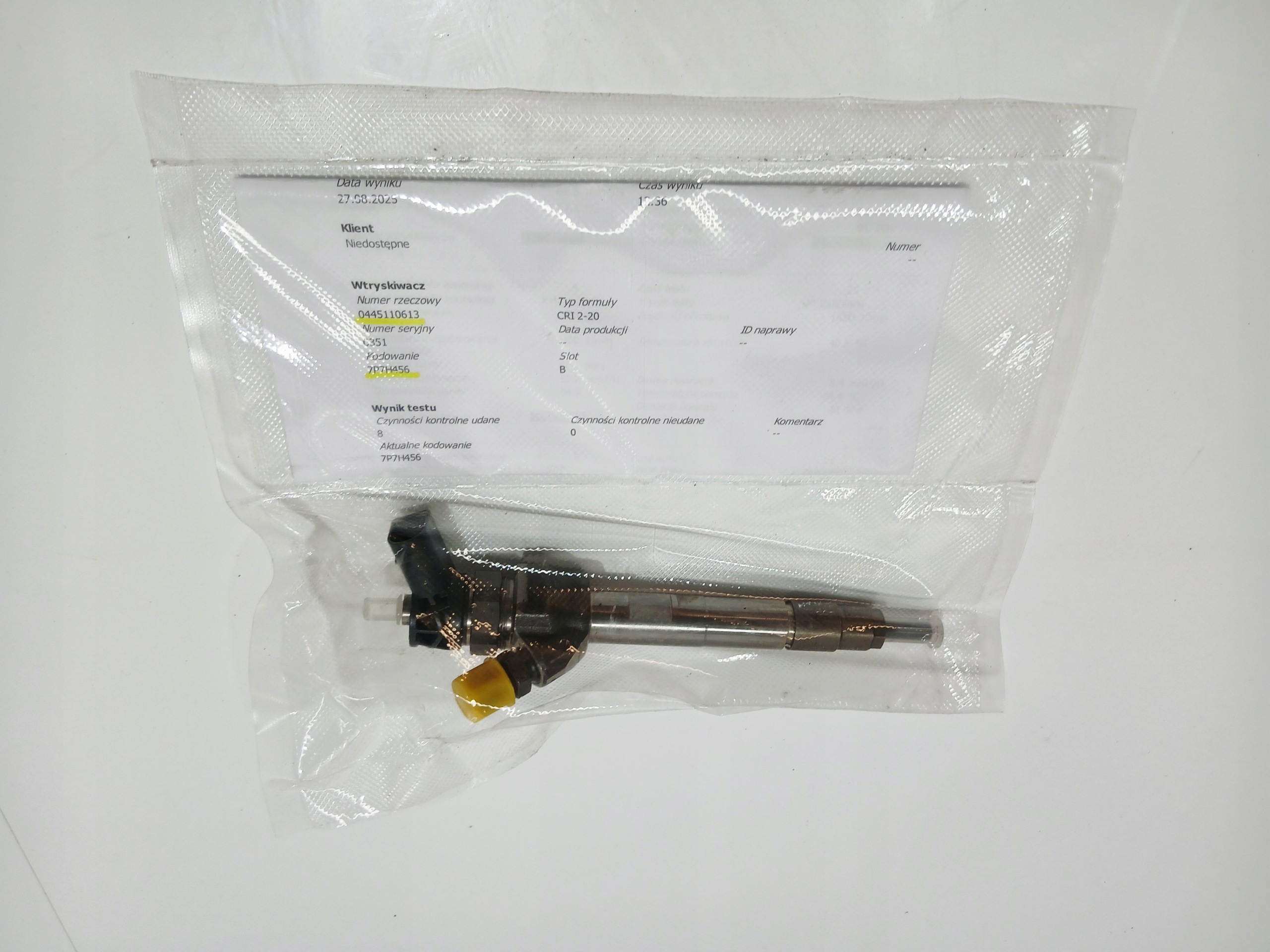 injector BMW X1 F48 0445110613