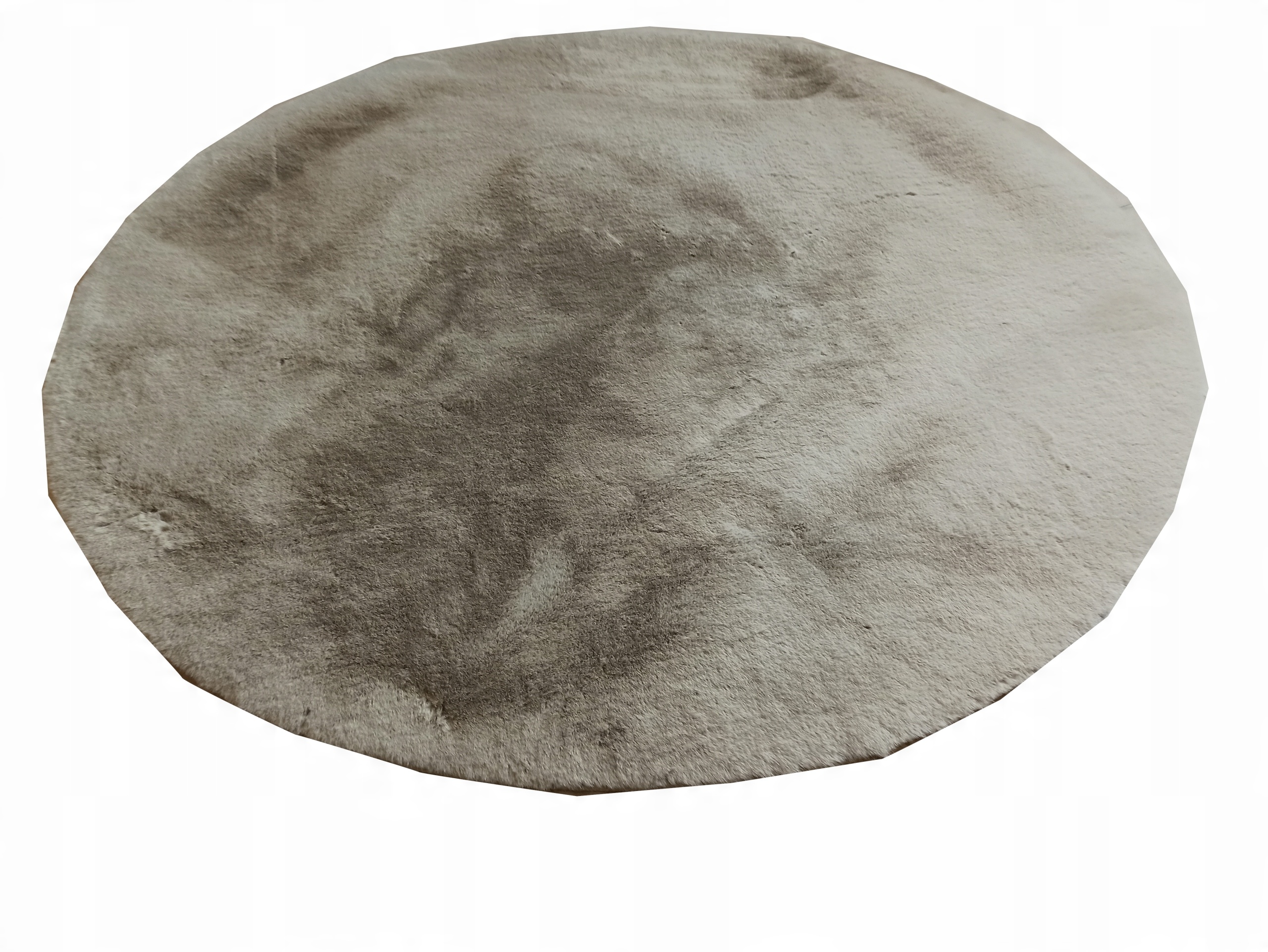 

Dywan Bunny Taupe koło 140 cm Włos Królika Plush