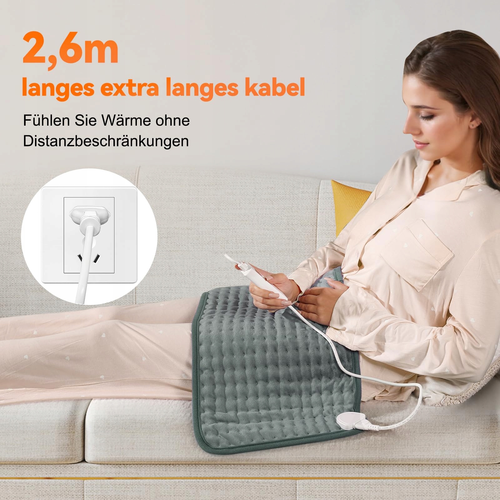 ONEAMG Electric Pillow with Auto-Off, 6 Levels, 30x60 cm — miniatura 6