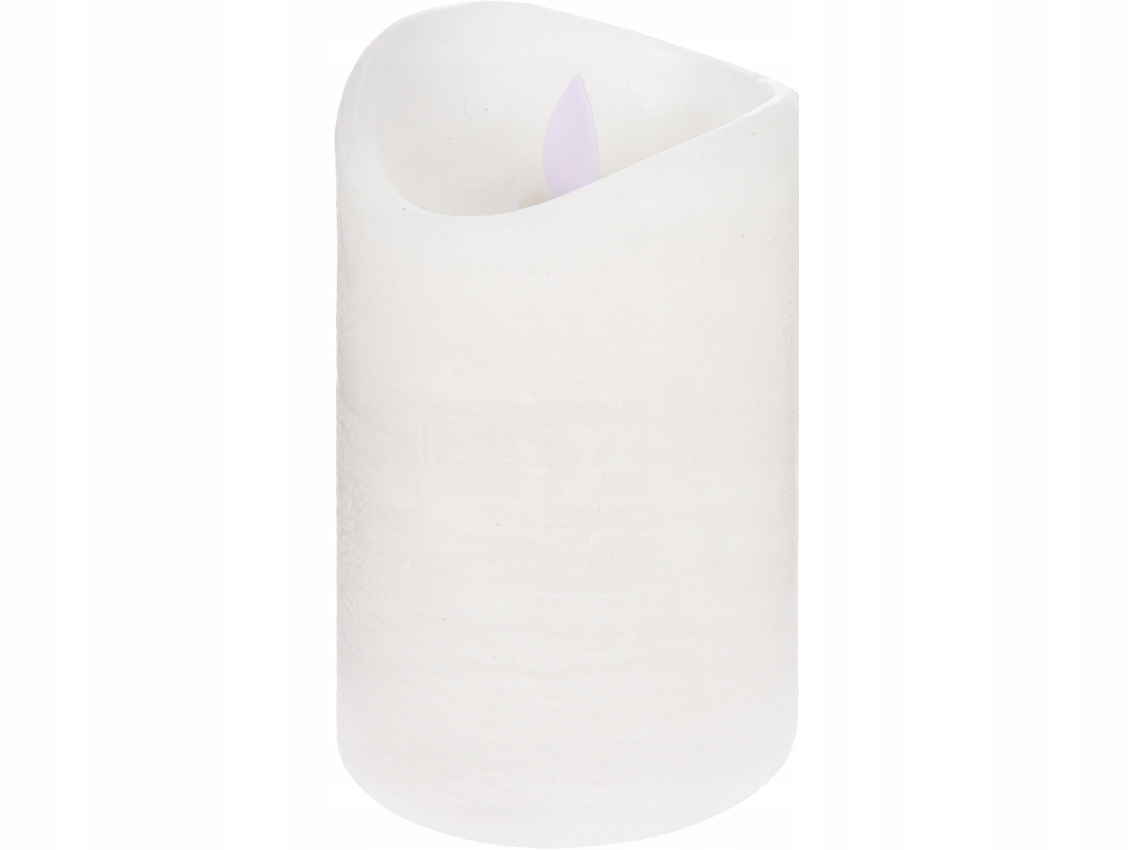 BIAŁA Woskowa Świeca LED z TIMEREM - 12,5 x 7,5 cm Rodzaj inny