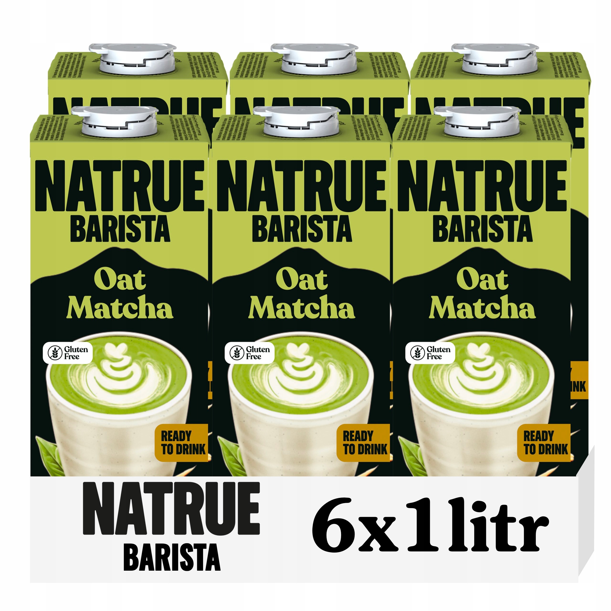 Napój roślinny owsiany Natrue matcha mleko roślinne dla baristów 1L x6