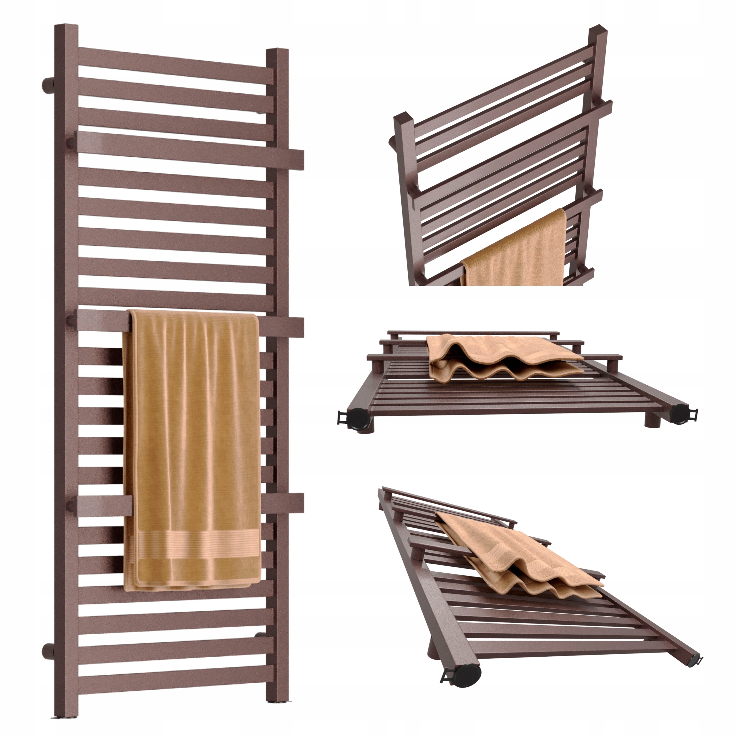 Koupelnový Radiátor Gold 750X430 Bordový