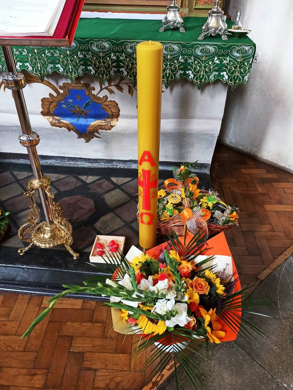 Paschal z včelího vosku 110 cm 10 cm