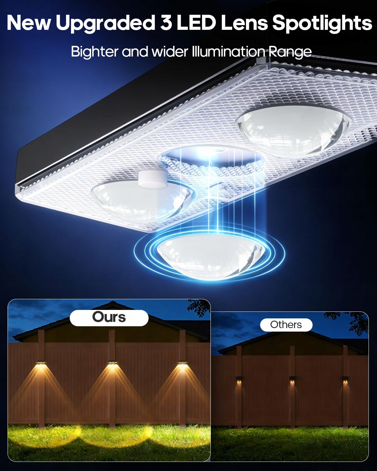 Lampy Solarne RGB Na Balkon Ogród Taras Wodoodporne 12 Sztuk IP65 SOIARLLT — miniatura 2