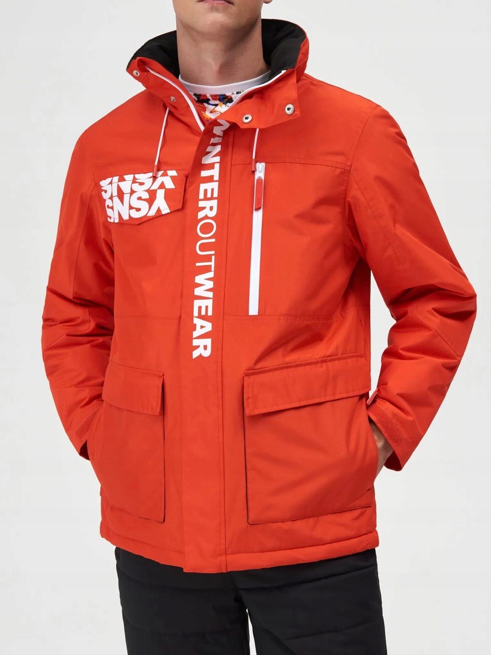 Teplá zimní pánská zateplená bunda Snsy XS/5770