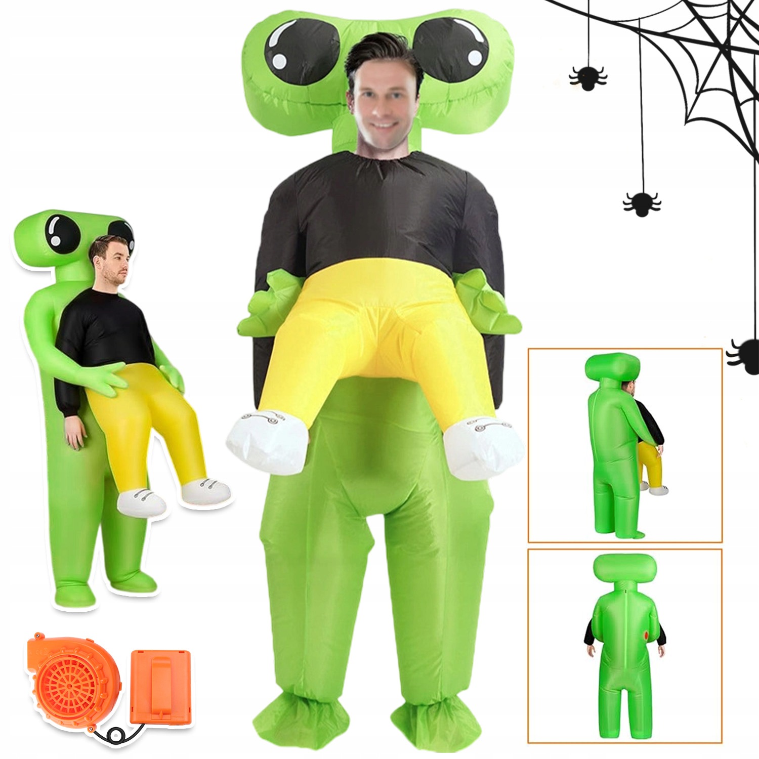 Nafukovací Kostým Alien Ufo Mimozemšťan Převlek Kostým Halloween Univerzální