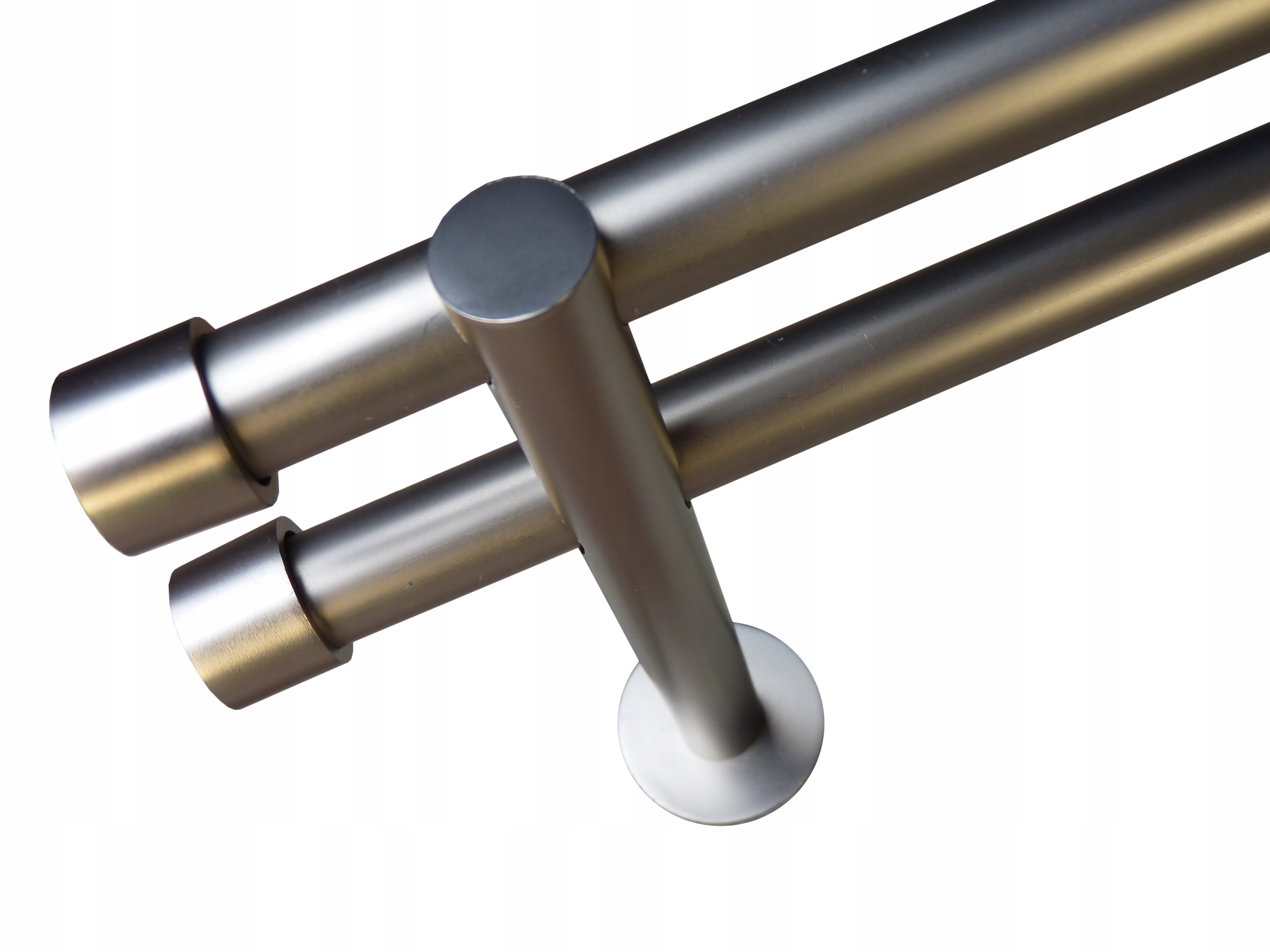 KARNISZ NOWOCZESNY 19/19 MM PODWÓJNY 280CM Długość drążka 280 cm