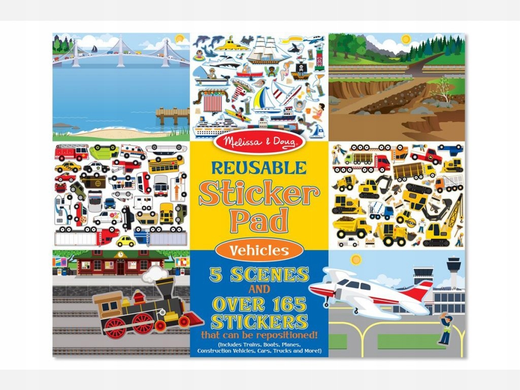 

Melissa & Doug Naklejki Wielorazowe Auta 14199