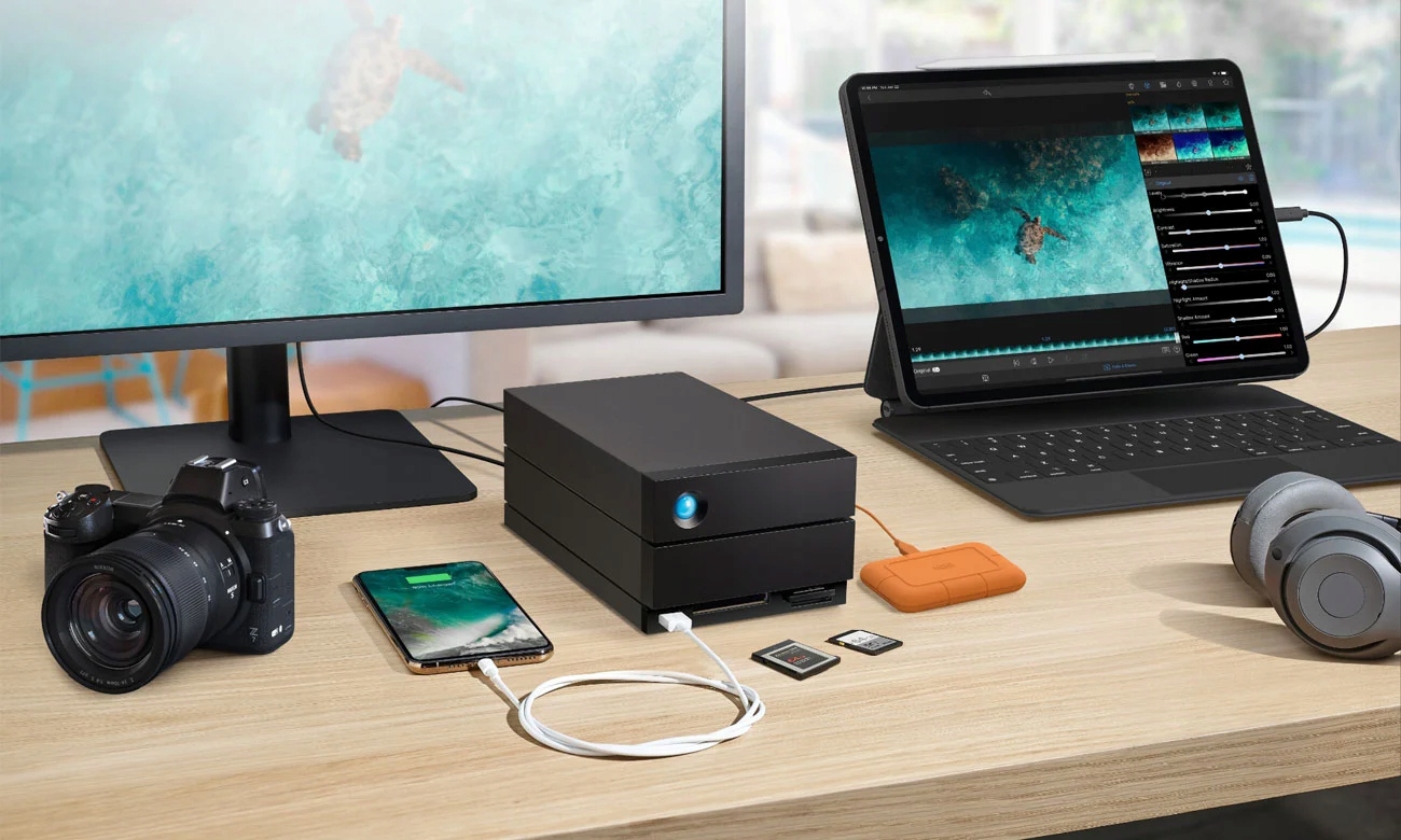 LaCie HDD External 2big Dock-V2 (3.5'/40TB/ THUNDERBOLT 3 + USB 3.1) — 6