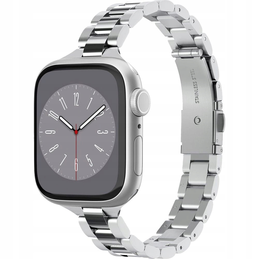 Pasek stalowy do Apple Watch 42/41/40/38mm, Spigen Modern Fit,