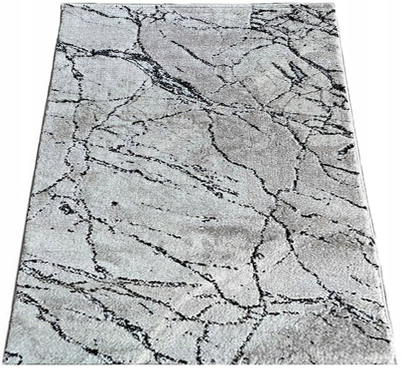 Koberec 140x190 Moderný Do Obývačky Šedá Mäkká Hustá Módna Tkanina