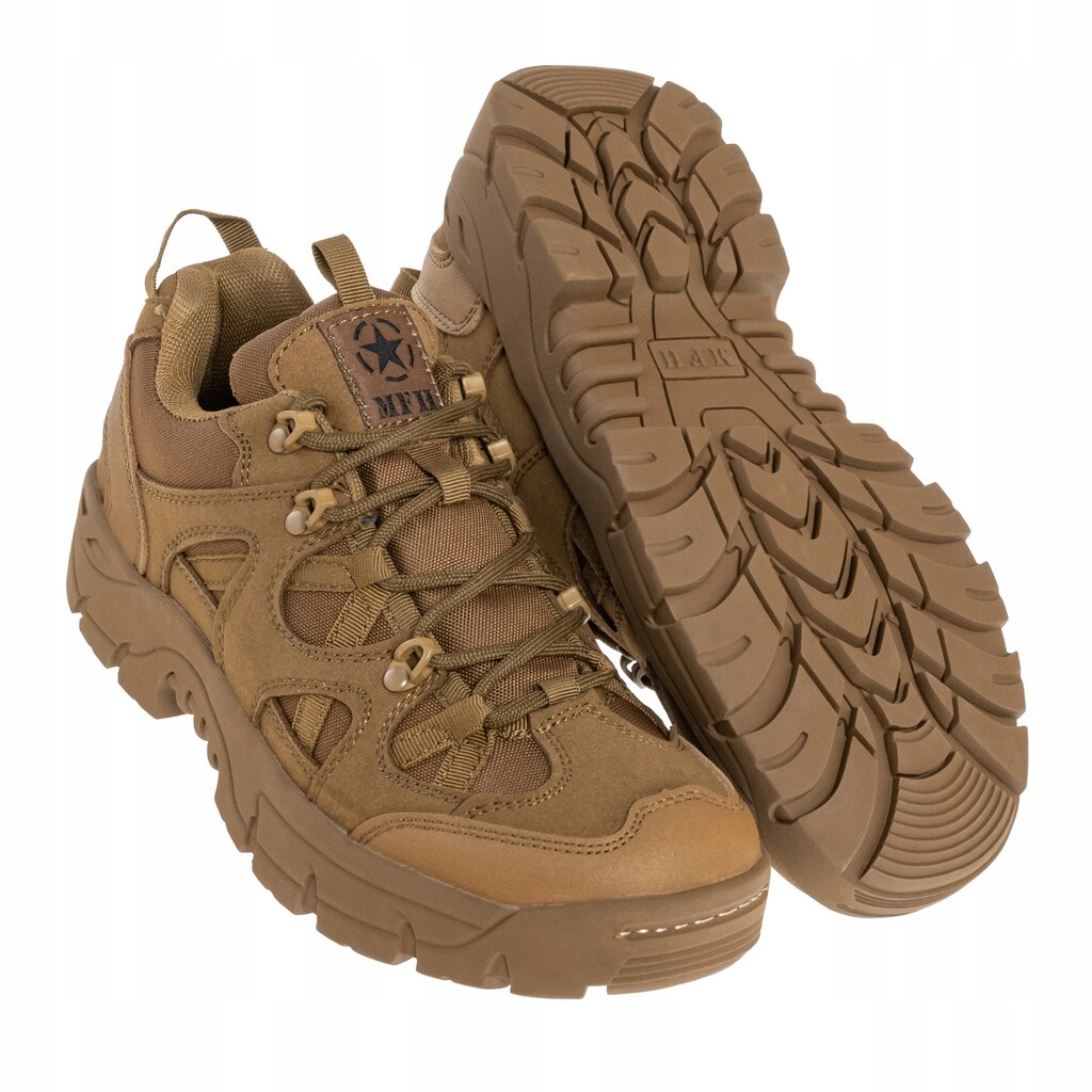 Vojenské taktické trekové boty Mfh Commando Low Coyote Tan 39