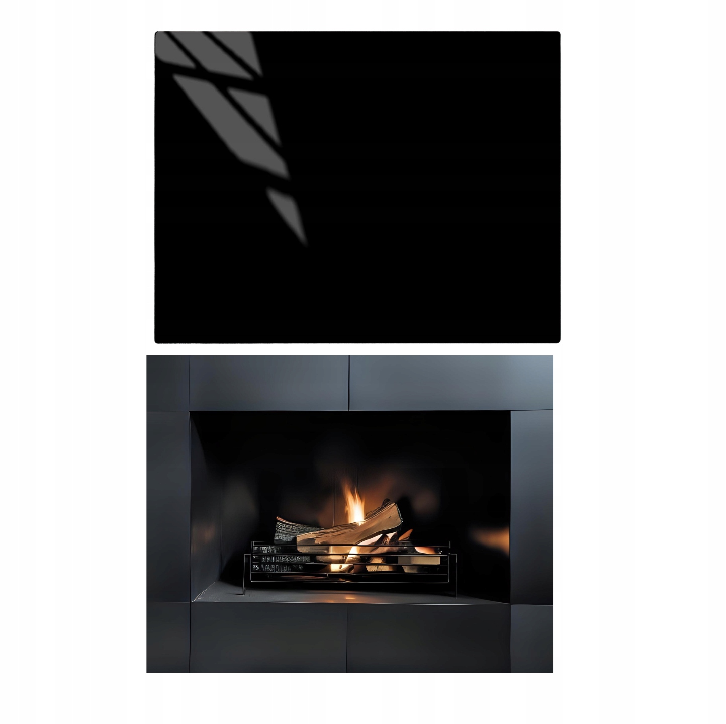 Sklo Pod Krb Kozí Černé Tvrzené Sklo Podstavec Rozměr 70x52 cm