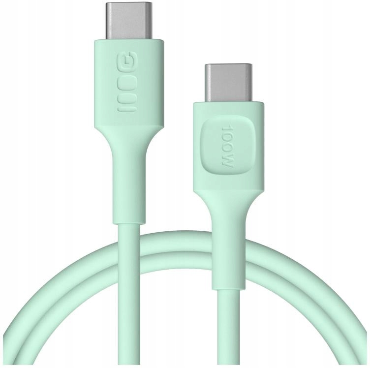 Green Cell PowerFlex PD USB-C do USB-C 1,2m 100W Miętowy