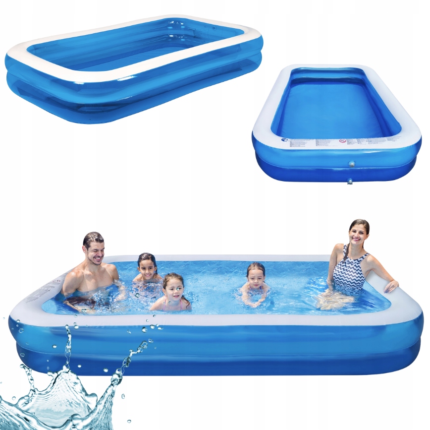 Basen Ogrodowy Dmuchany Duży Rodzinny na Lato do Ogrodu 305x183cm