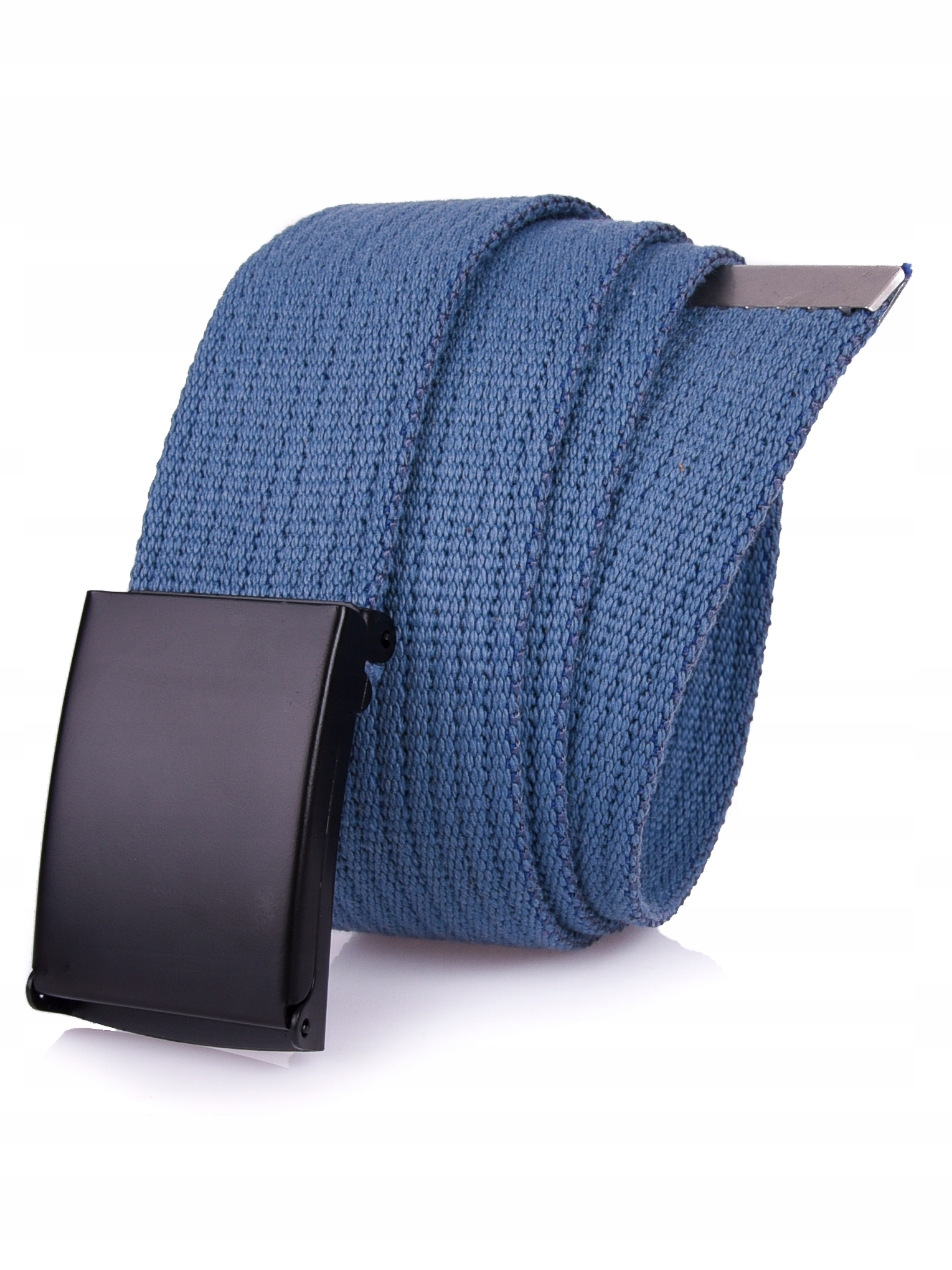 

Bawełniany Pasek 4cm Parciany Jeans Milicyjny