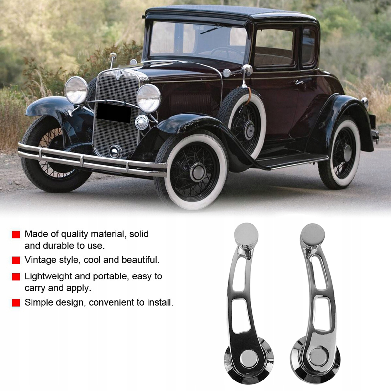 2SZT. KORBKA DO OTWIERANIA SZYBY STOP ALUMINIUM Producent części Inny