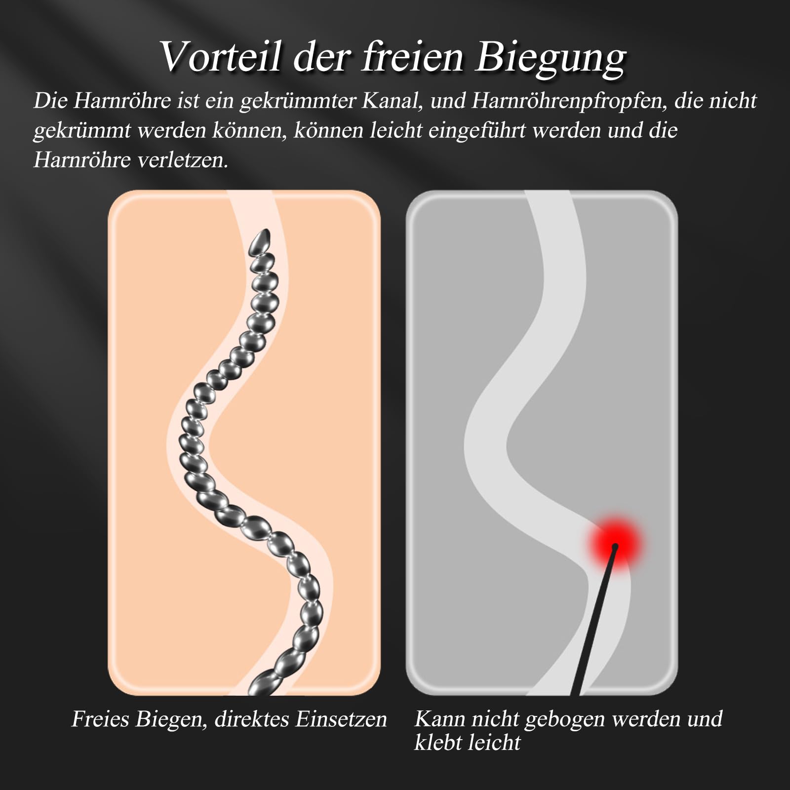 BDSMJOY Dilator Stalowy 245 MM Dla Mężczyzn Penis Plug Stymulacja Prostaty — miniatura 5