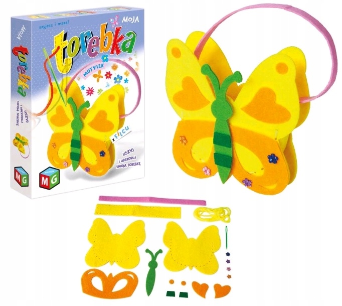 

Torebka z filcu Motylek Multigra
