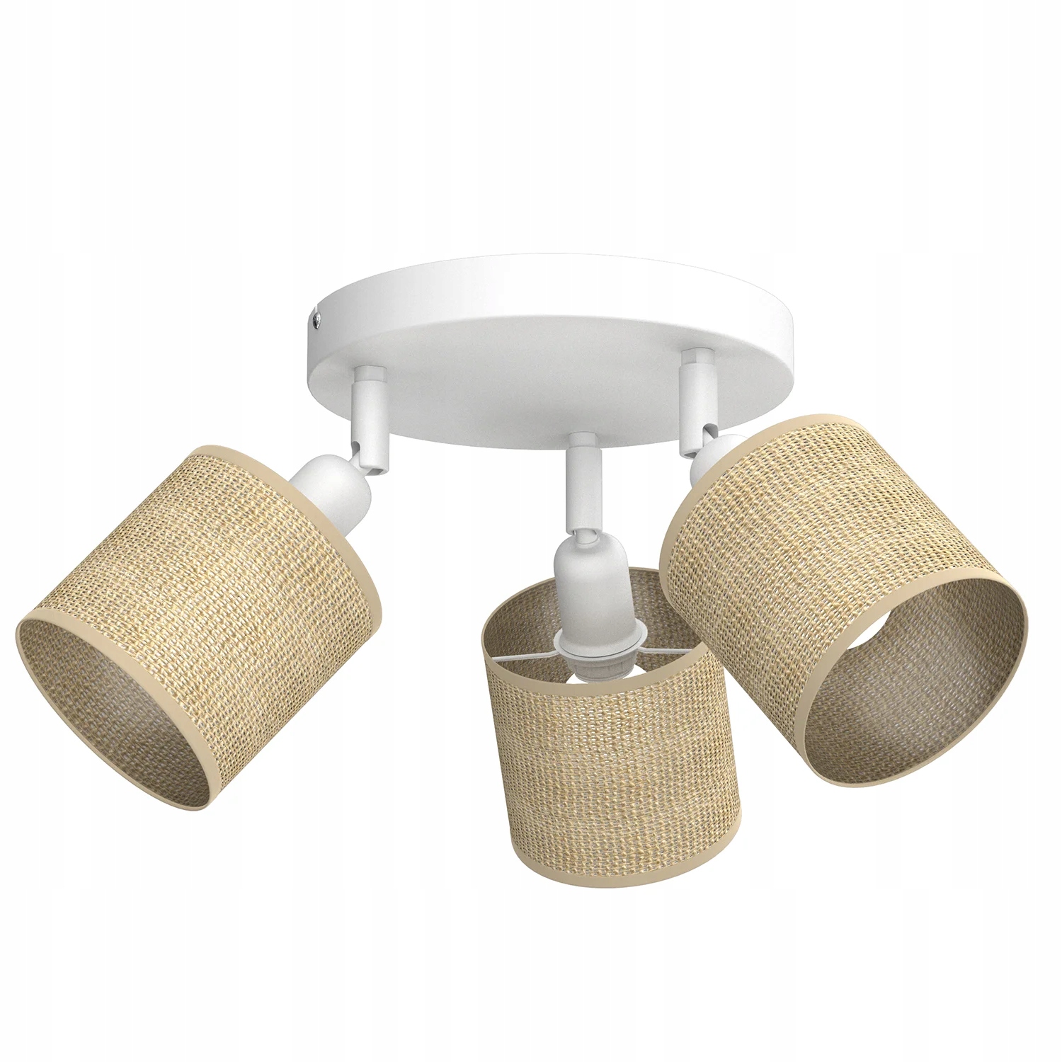 Stropná lampa Luminex Jute Spot, krémová, 3xE14, 15W, IP20
