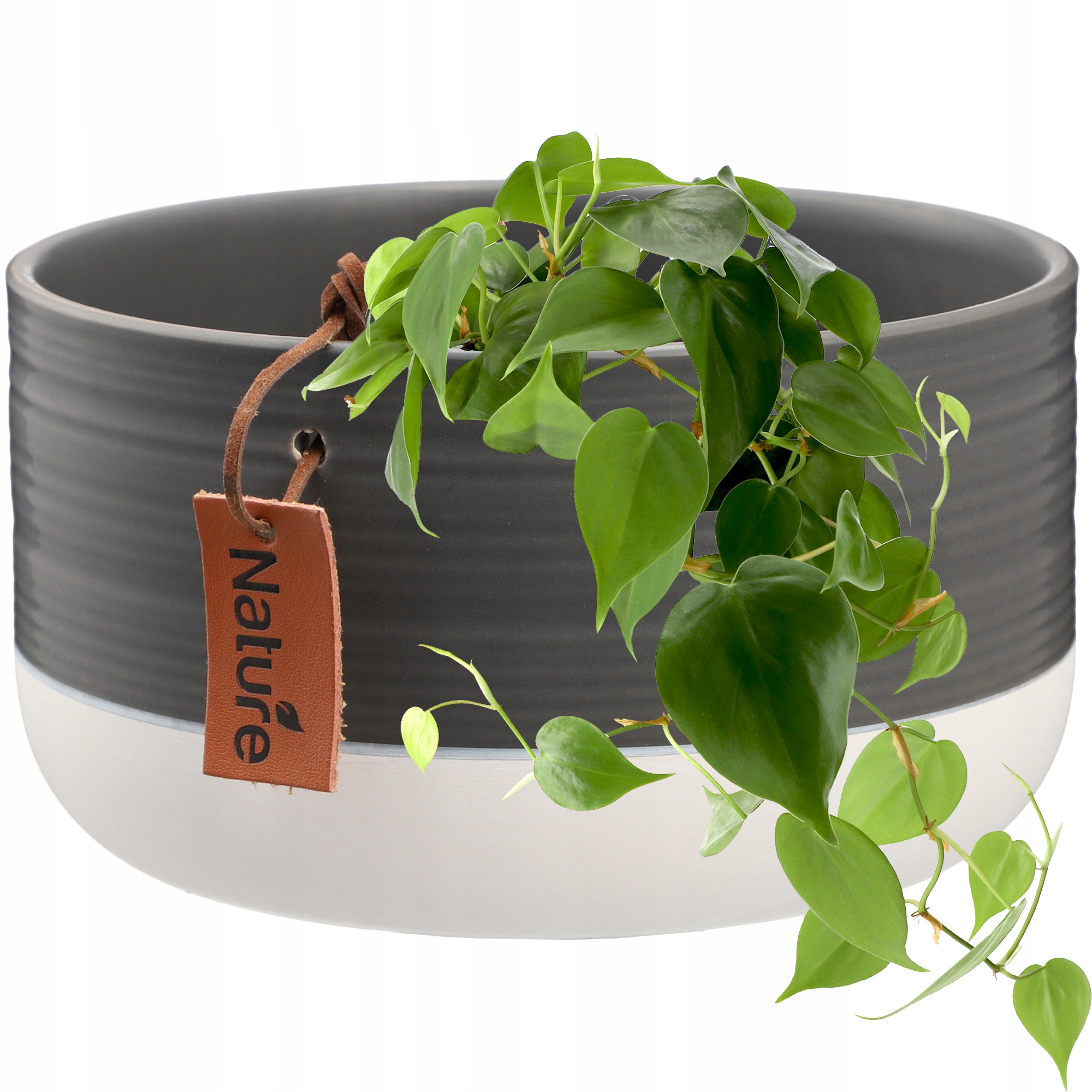 DONICZKA CERAMICZNA 17x9cm OSŁONKA SZARA Długość (cm) 17 cm