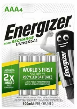 Akumulator litowo-jonowy Energizer AAA (R3) 500 mAh 4 szt.