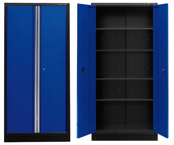 SZAFA WARSZTATOWA DWUSKRZYDŁOWA WYSOKA NIEBIESKA