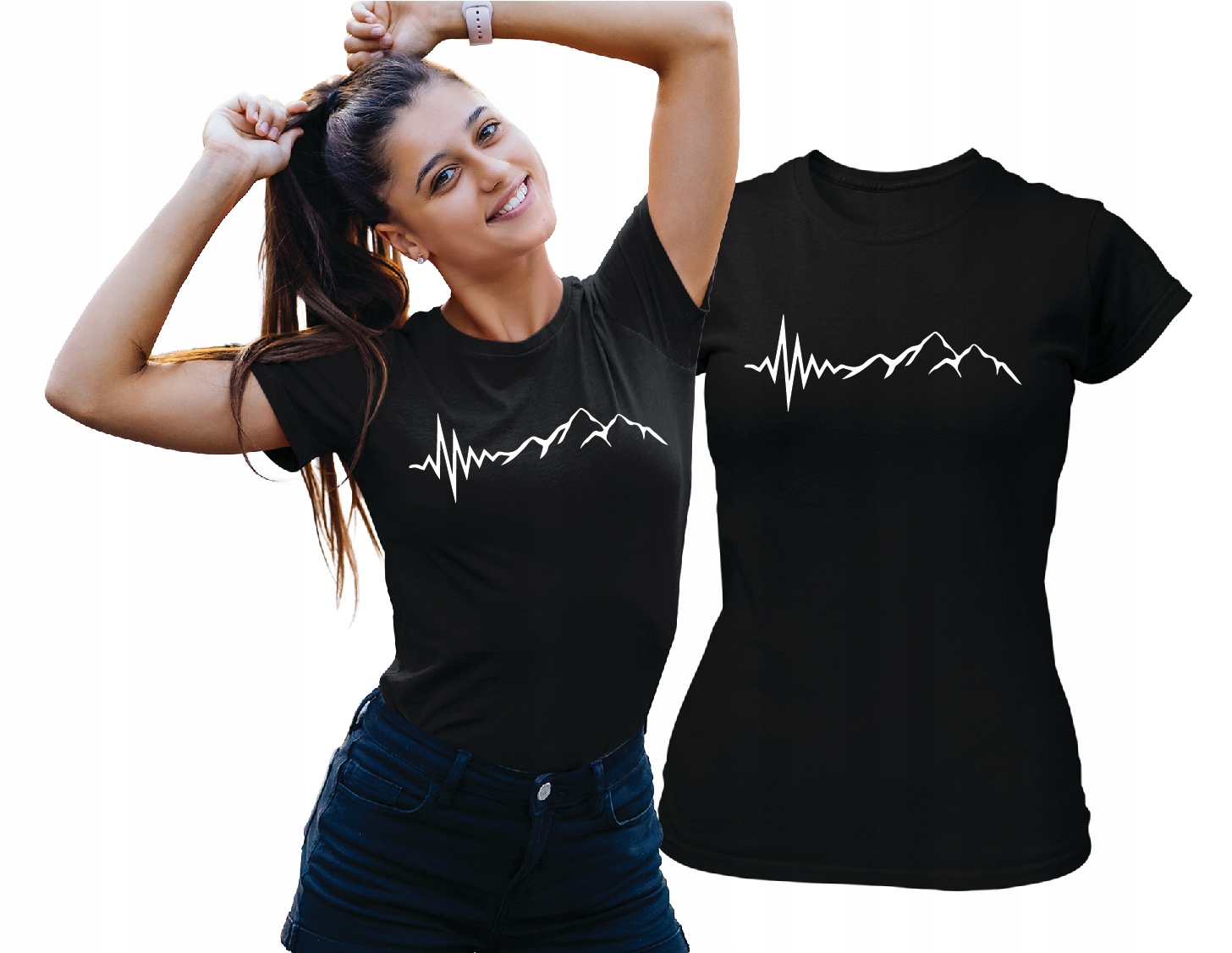 

Koszulka Damska W Góry Na Szlak Górska