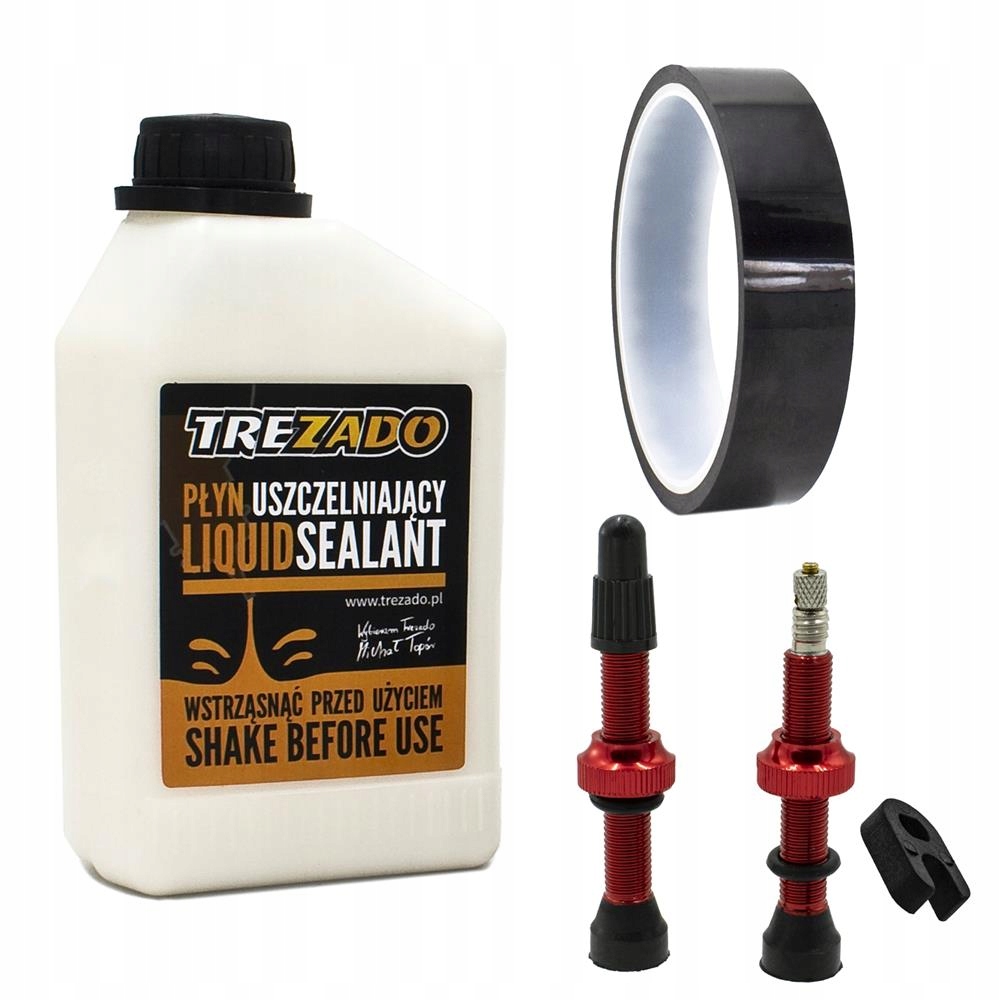 Zestaw do konwersji kół na system bezdętkowy Trezado presta taśma 27 mm