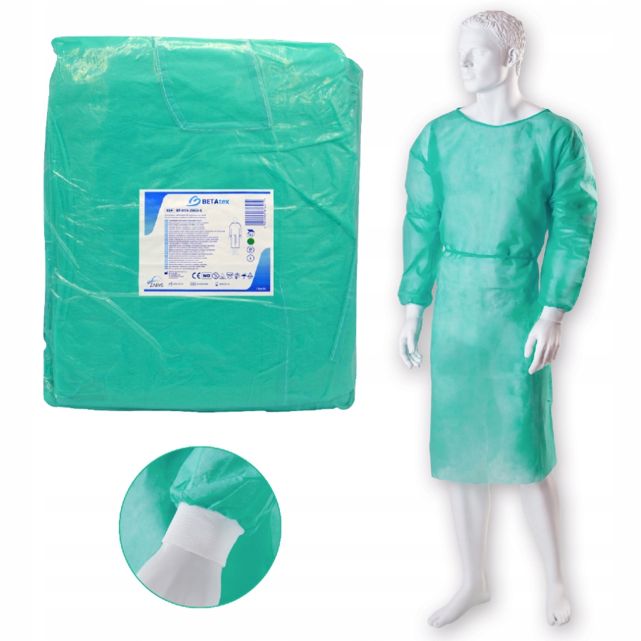 

Fartuch Medyczny Flizelinowy Jednorazowy 25G L x10