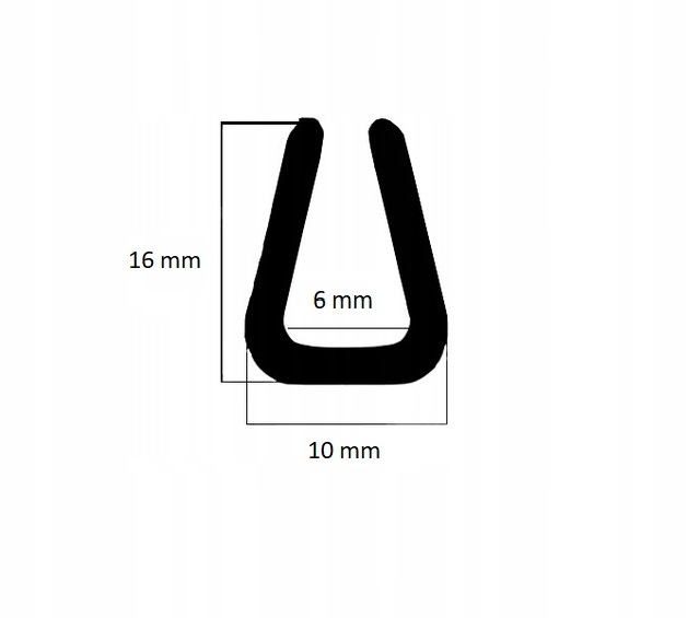 

Uszczelka Na Krawędź Rant 6 MM S-1087